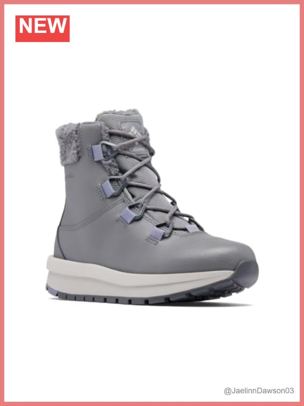 Columbia Women's Moritza Waterproof Insulated Snow Boots Leather Fleece Ankle